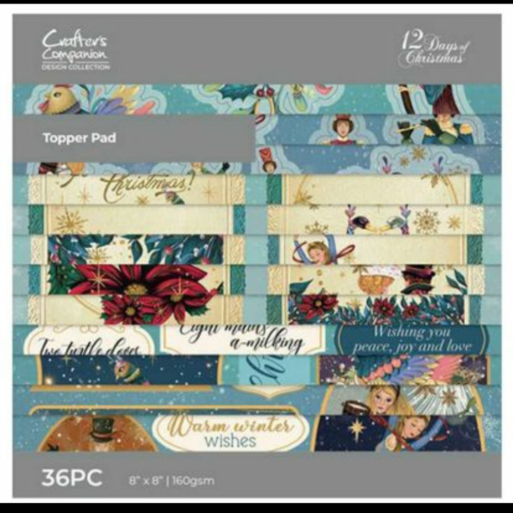 12 Days Of Christmas Topper pad 8x8